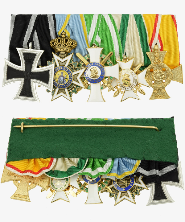 Order clasp Iron Cross, Order of St. Henry, Order of Albrecht, Cross of Merit, Lippe Detmold